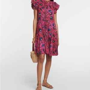 Ulla Johnson Fuchsia and Navy Mini Dress
